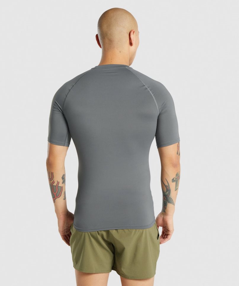 Koszulki Gymshark Element Baselayer Męskie Szare | PL 854HDE